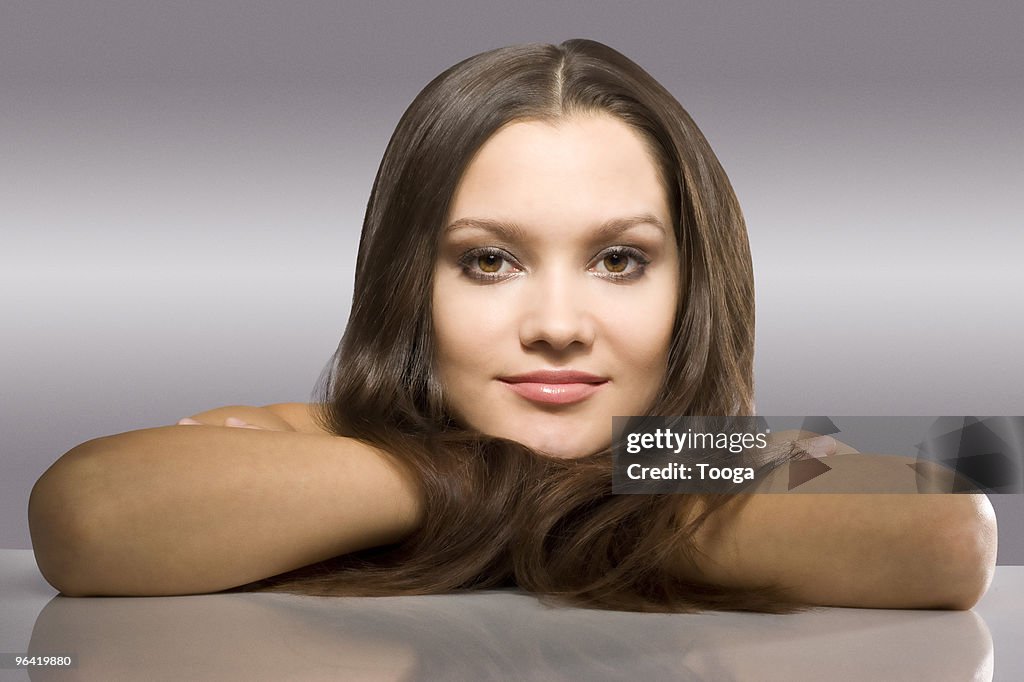 Confident beauty portrait of woman