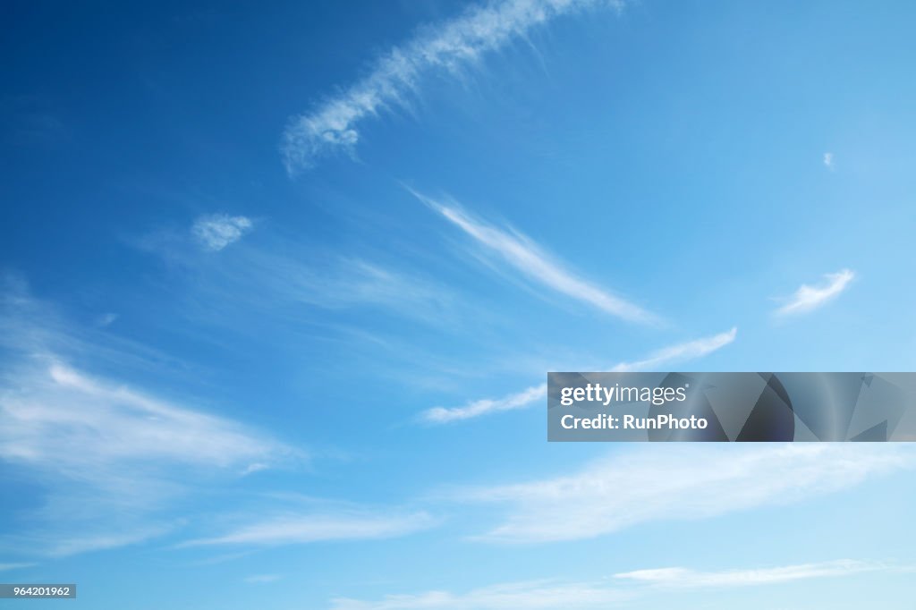 Low Angle View Of Clouds In Blue Sky