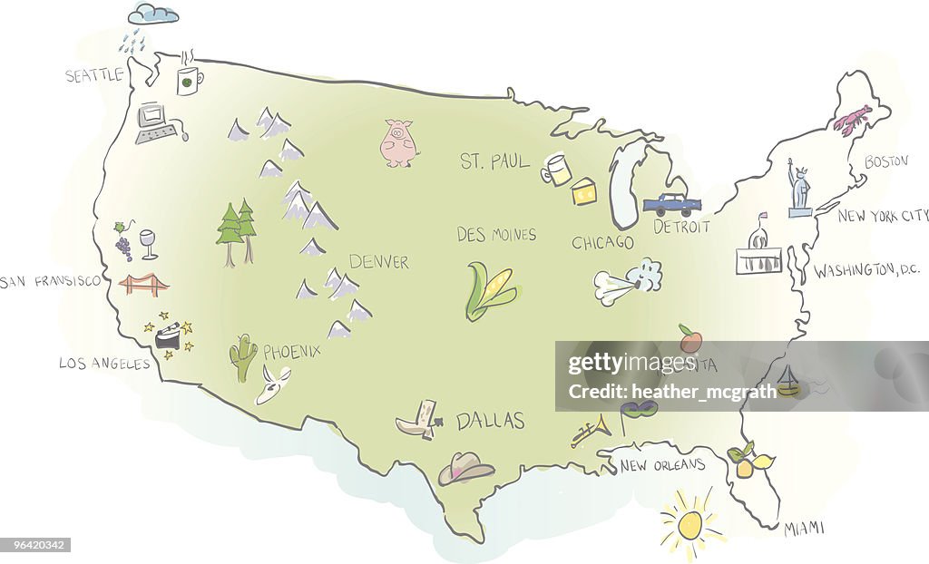 EUA mapa