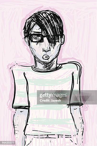 emo - indie rock stock-grafiken, -clipart, -cartoons und -symbole