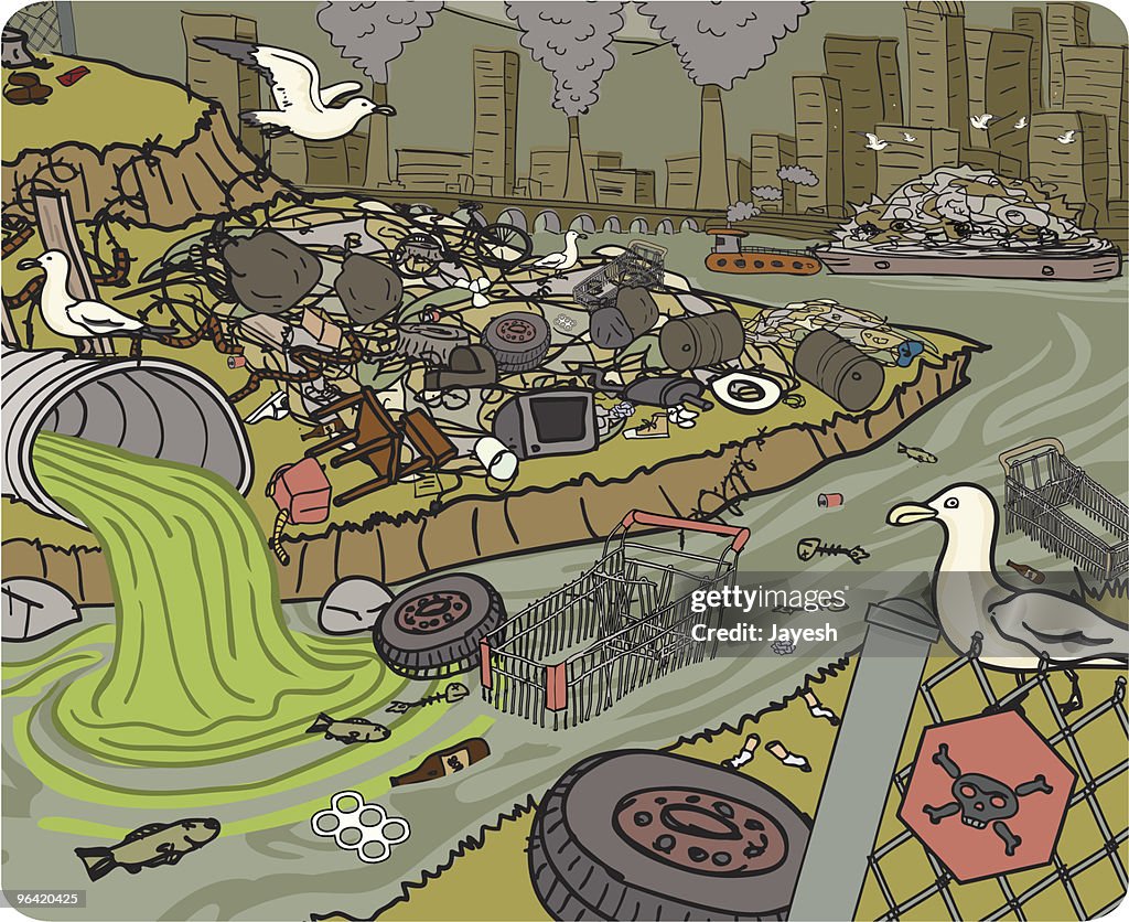 Décharge et la Pollution en ville