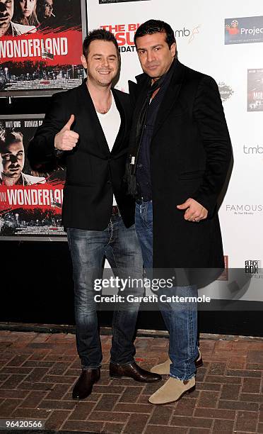 Danny Dyer and Tamer Hassan attend the UK Film Premiere of Malice in Wonderland at the Prince Charles Cinema on February 4, 2010 in London, England.