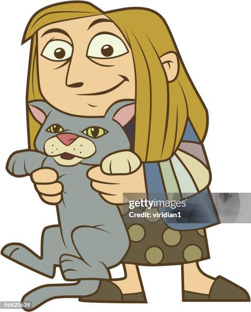 mr. boots says hi - cat looking at camera stock illustrations