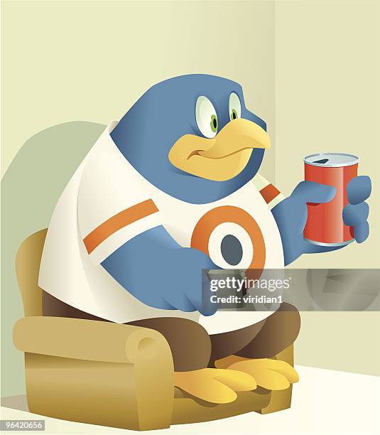 game face - holding remote control stock illustrations