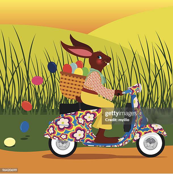 easter wasp - empty easter basket stock illustrations