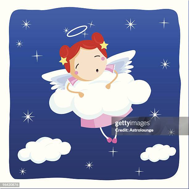 angel sleeping - tire texture vector stock illustrations