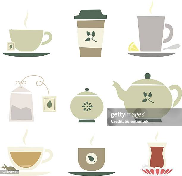 tea - herbal tea stock illustrations