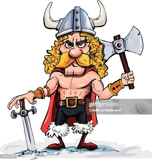 bildbanksillustrationer, clip art samt tecknat material och ikoner med cartoon viking - scandinavian descent