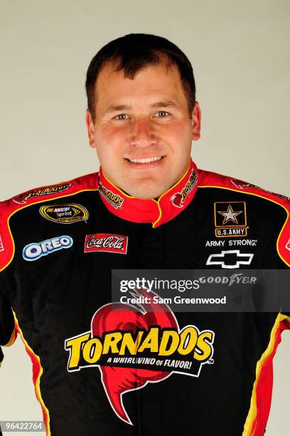 Ryan Newman, driver of the Tornados Chevrolet, poses during NASCAR media day at Daytona International Speedway on February 4, 2010 in Daytona Beach,...