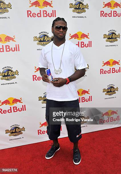 Devin Hester of the Chicago Bears attends the Red Bull Super Pool at Seminole Hard Rock Hotel on February 4, 2010 in Hollywood, Florida.