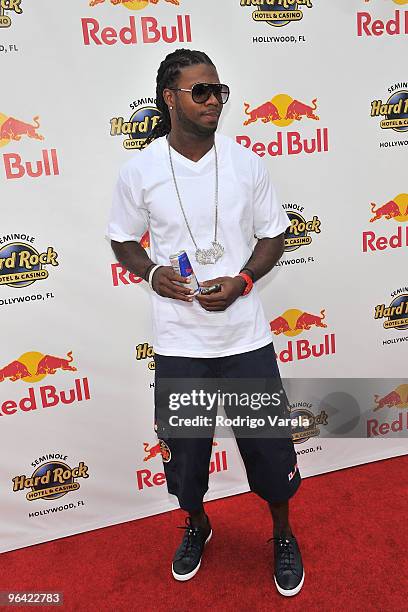 Devin Hester of the Chicago Bears attends the Red Bull Super Pool at Seminole Hard Rock Hotel on February 4, 2010 in Hollywood, Florida.