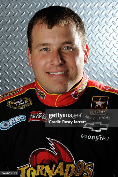 Ryan Newman, driver of the Tornados Chevrolet, poses during NASCAR media day at Daytona International Speedway on February 4, 2010 in Daytona Beach,...