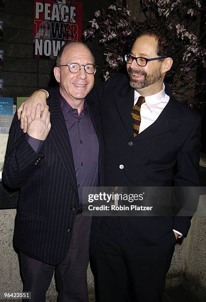 Jerry Saltz of The Village Voice and Adam Weinberg
