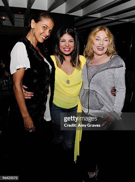Louanna Rawls, Kathy Rose and Valerie Swift Bird attend a cast screening of Bravo's "Launch My Line" end of season show at Hudson on February 3, 2010...