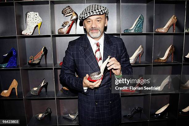 Shoe Designer Christian Louboutin attends the 'Christian Louboutin' cocktail reception at The Corner Shop on February 4, 2010 in Berlin, Germany.