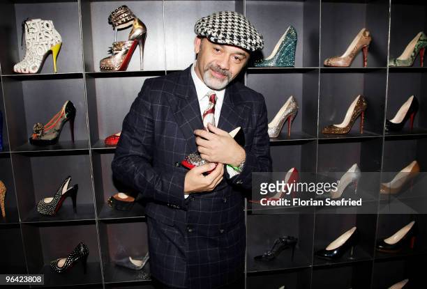 Shoe Designer Christian Louboutin attends the 'Christian Louboutin' cocktail reception at The Corner Shop on February 4, 2010 in Berlin, Germany.