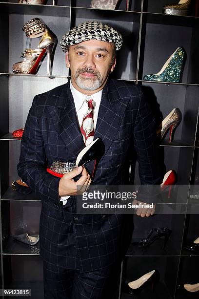 Shoe Designer Christian Louboutin attends the 'Christian Louboutin' cocktail reception at The Corner Shop on February 4, 2010 in Berlin, Germany.