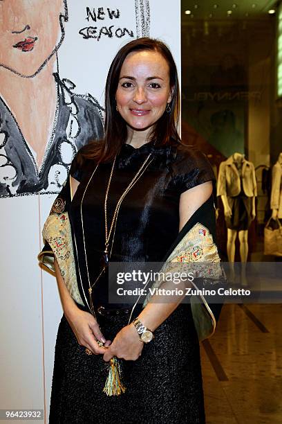 Presenter Camila Raznovich attends the Richard Haines "Behind The Scenes" exhibition at Pennyblack Store on February 4, 2010 in Milan, Italy.