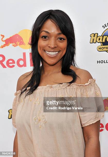 Actress Kellita Smith attends the Red Bull Super Pool at Seminole Hard Rock Hotel on February 4, 2010 in Hollywood, Florida.
