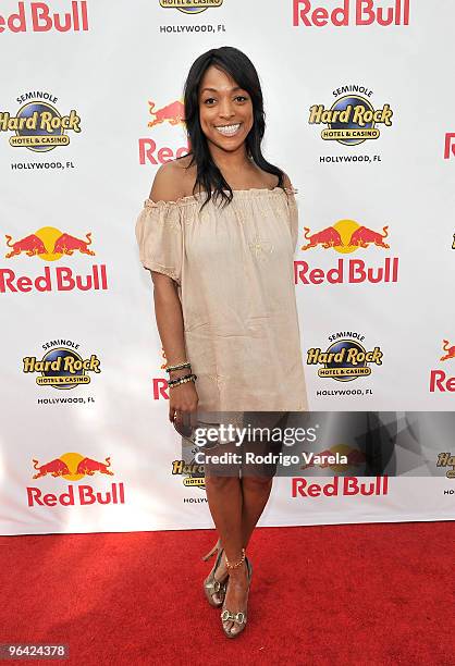 Actress Kellita Smith attends the Red Bull Super Pool at Seminole Hard Rock Hotel on February 4, 2010 in Hollywood, Florida.