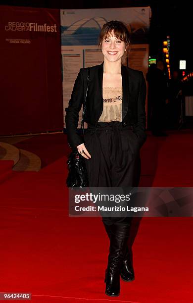 Italian actress Isabella Ragonese attends a photocall during Reggio Calabria Filmfest on February 4, 2010 in Reggio Calabria, Italy.