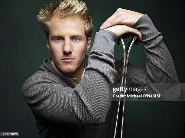 Winter Games Preview: Team USA alpine skier Ted Ligety is photographed for Sports Illustrated on September 14, 2009 in Chicago, Illinois. CREDIT MUST...