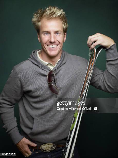 Winter Games Preview: Team USA alpine skier Ted Ligety is photographed for Sports Illustrated on September 14, 2009 in Chicago, Illinois. CREDIT MUST...