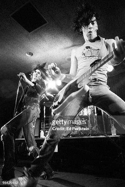 The Ramones perform at the Old Waldorf club in January 1978 in San Francisco, California.