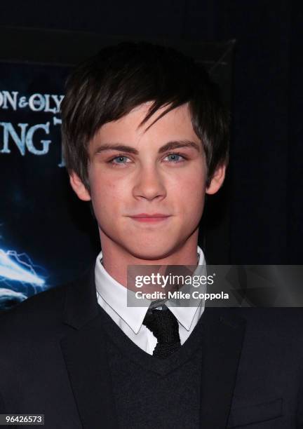 Actor Logan Lerman attends the "Percy Jackson & The Olympians: The Lightning Thief" special screening at AMC Loews Lincoln Square 13 theater on...