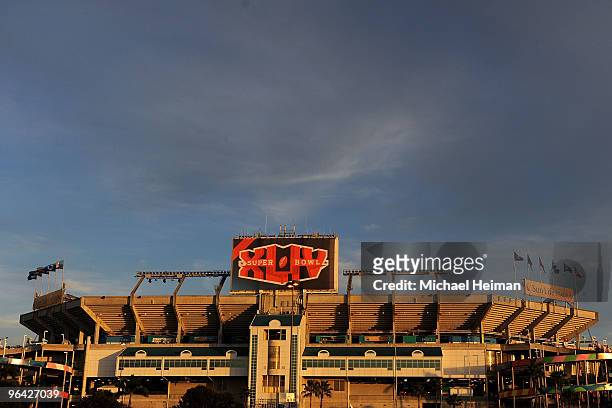 Sun Life Stadium is seen on February 4, 2010 in Miami Gardens, Florida. Sun Life Stadium, which recently had its named changed from Land Shark...