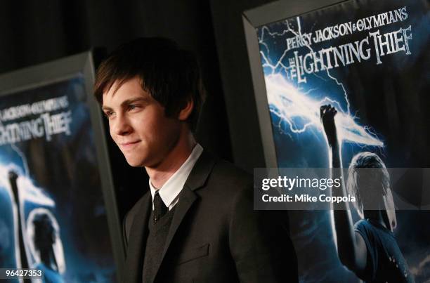 Actor Logan Lerman attends the "Percy Jackson & The Olympians: The Lightning Thief" special screening at AMC Loews Lincoln Square 13 theater on...