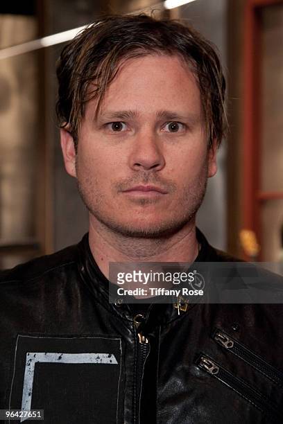 Tom DeLonge of Angels and Airwaves makes a guest appearance on Fuel Tv's "The Daily Habit" on January 28, 2010 in Los Angeles, California.