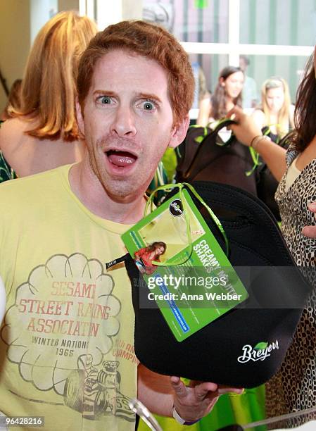 Actor Seth Green attends the Breyers' booth at the Kari Feinstein Primetime Emmy Awards style lounge at Zune LA on September 18, 2009 in Los Angeles,...