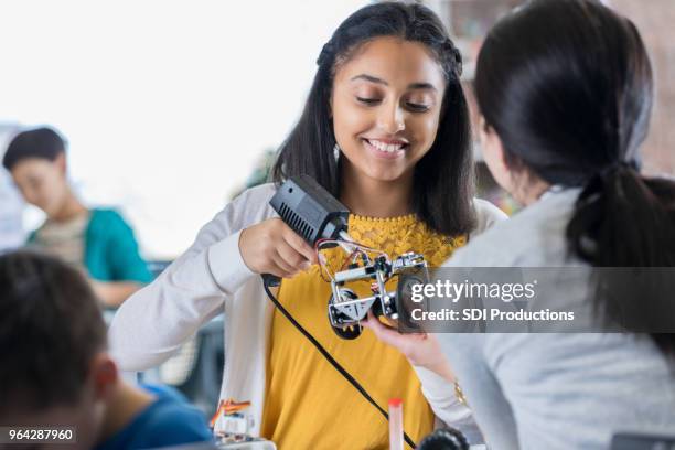 Students Using Robotics 1,185 High School Robotics Class Stock Photos, High-Res Pictures, and ...