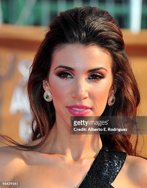 Host Adrianna Costa arrives at the 16th Annual Screen Actors Guild Awards held at the Shrine Auditorium on January 23, 2010 in Los Angeles,...