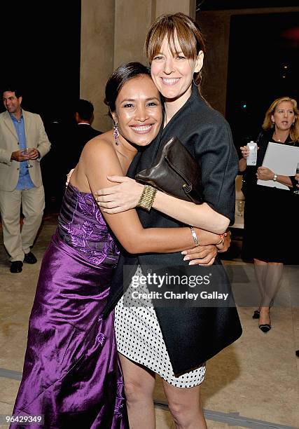 Founder Somaly Mam and actress Rosemarie DeWitt attend the the Somaly Mam Foundation's 2nd annual Los Angeles Gala held at a private residence on...