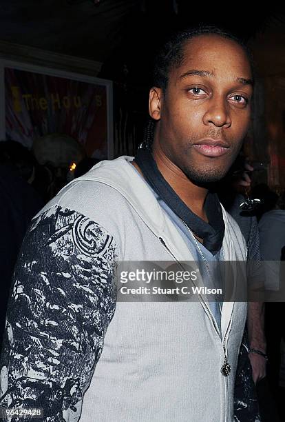 Lemar attends the launch party of Secret Circus, at The Wellington Club on February 4, 2010 in London, England.