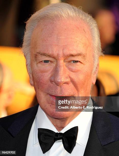 Actor Christopher Plummer arrives at the 16th Annual Screen Actors Guild Awards held at the Shrine Auditorium on January 23, 2010 in Los Angeles,...