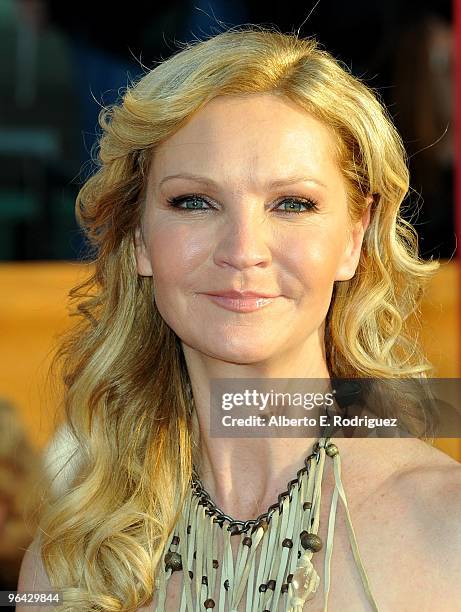 Actress Joan Allen arrives at the 16th Annual Screen Actors Guild Awards held at the Shrine Auditorium on January 23, 2010 in Los Angeles, California.