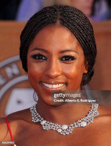 Actress Rutina Wesley arrives at the 16th Annual Screen Actors Guild Awards held at the Shrine Auditorium on January 23, 2010 in Los Angeles,...