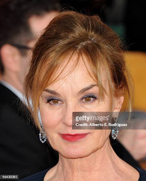 Actress Jessica Lange arrives at the 16th Annual Screen Actors Guild Awards held at the Shrine Auditorium on January 23, 2010 in Los Angeles,...