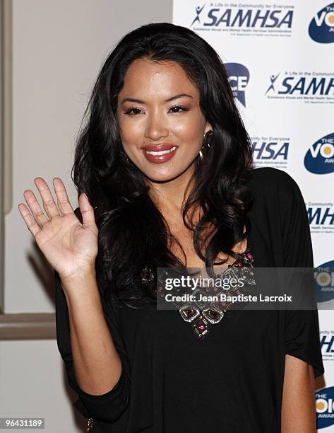 Stephanie Jacobsen attends the 2009 Voice Awards at Paramount Theater on the Paramount Studios lot on October 14, 2009 in Los Angeles, California.