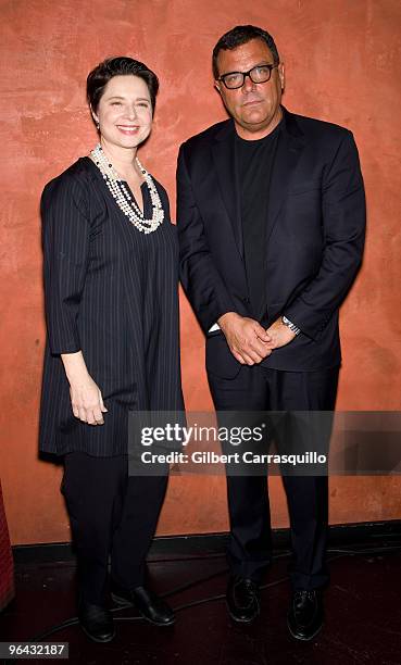 Isabella Rossellini and Stephen Starr, owner of Starr Restaurants, attend the Sundance Channel screening of "Big Night" at Tangerine on February 4,...