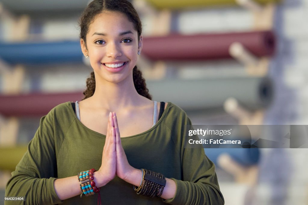Prayer Pose High-Res Stock Photo - Getty Images