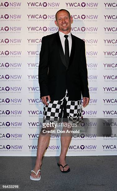 Todd McKenney arrives for the YMCA Mother of all Cocktail Parties ball at Nick's Bondi Beach Pavilion on November 7, 2009 in Sydney, Australia.