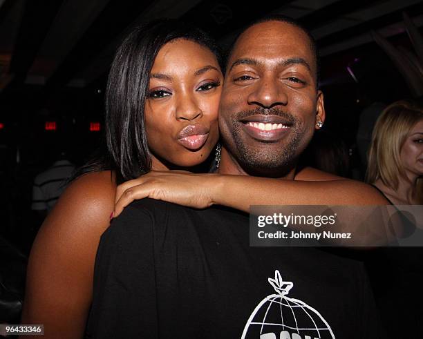 Liris Crosse and Tony Rock attend the birthday celebration for Warren G & Sandra "Pepa" Denton at Cain Luxe on November 9, 2009 in New York City.