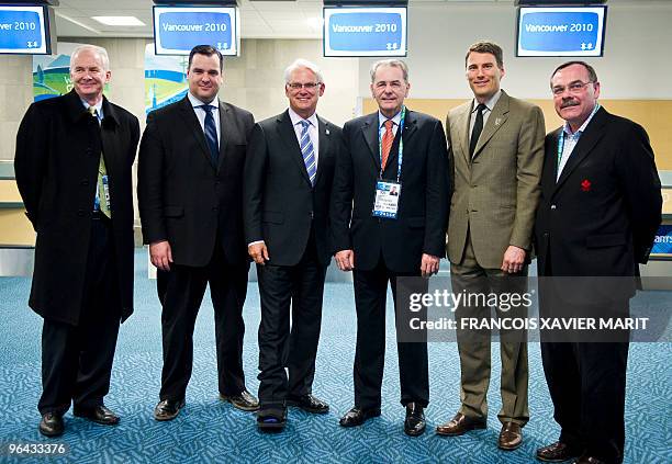 Chief executive officer John Furlong; Minister of Canadian Heritage James Moore; Premier Gordon Campbell, Province of British Columbia; International...