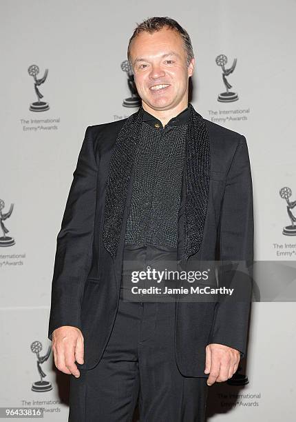 Graham Norton attends the 37th International Emmy Awards gala at the New York Hilton and Towers on November 23, 2009 in New York City.