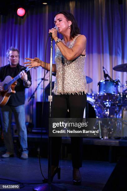 Musician Patty Smyth performs at ''Hope For Haiti'' An Evening Of Music at Canal Room on February 4, 2010 in New York City.