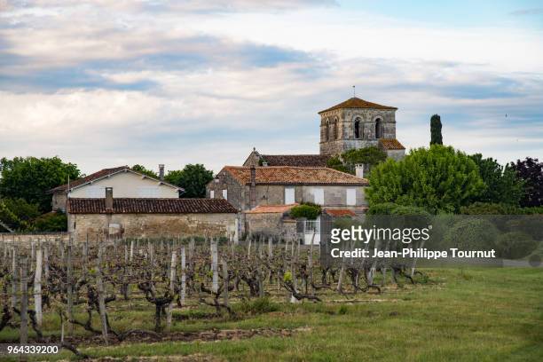 idyllic french village near cognac, france - charente foto e immagini stock